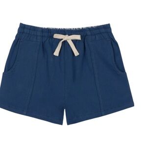 Blue Shorts with Drawstring